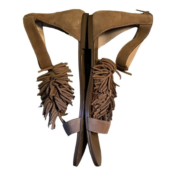 Sole Society Koa Leather fringe Sandals ~ 9 - Picture 3 of 6